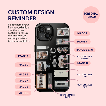 Black Mixtape Memories Custom Case - Layreen Cases