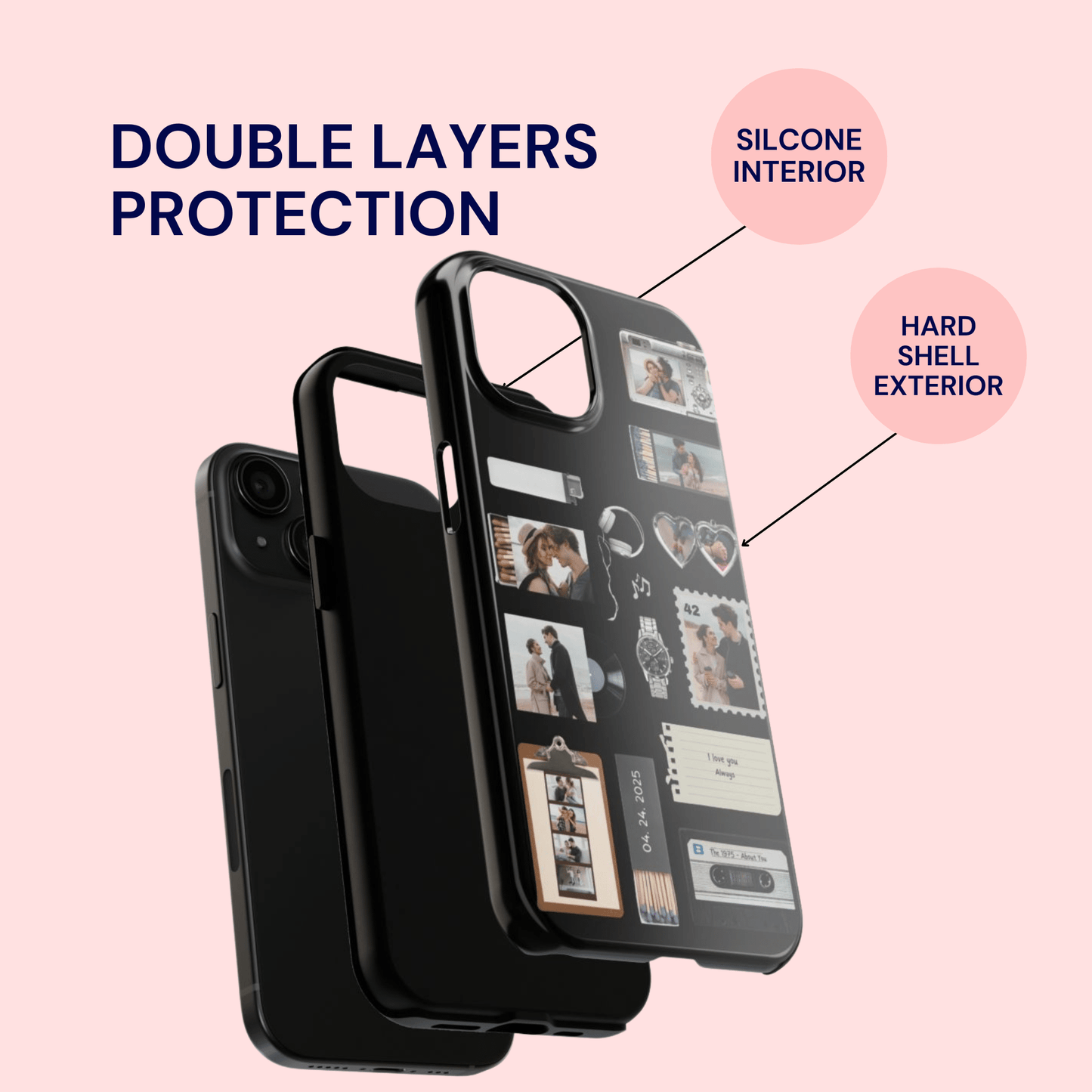 Black Mixtape Memories Custom Case - Layreen Cases