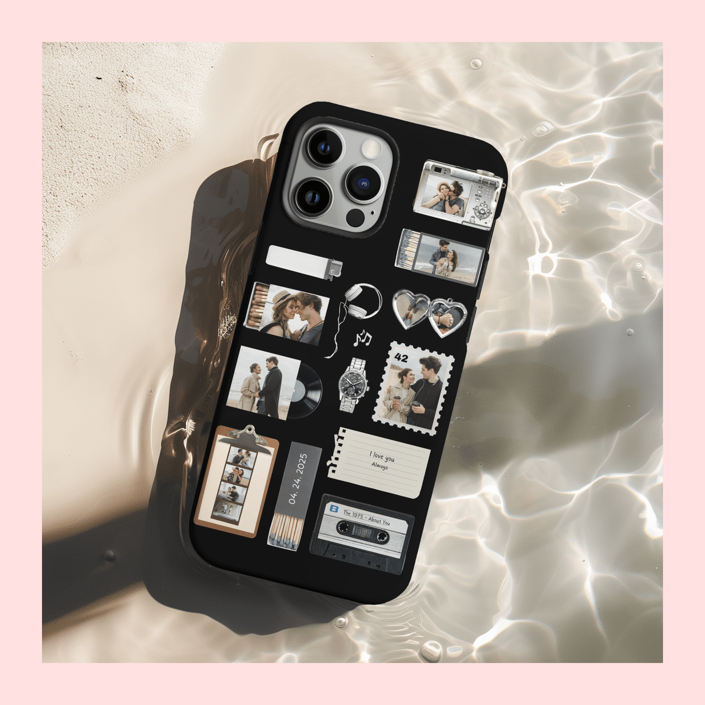 Black Mixtape Memories Custom Case - Layreen Cases