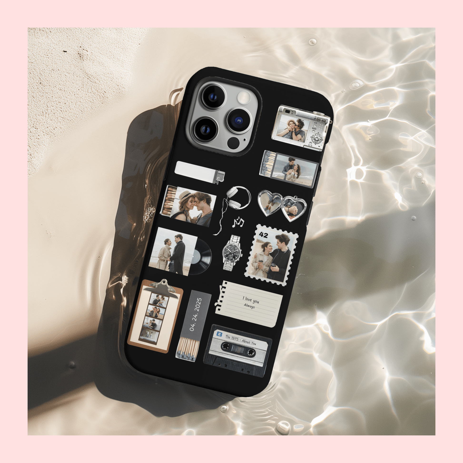 Black Mixtape Memories Custom Case - Layreen Cases