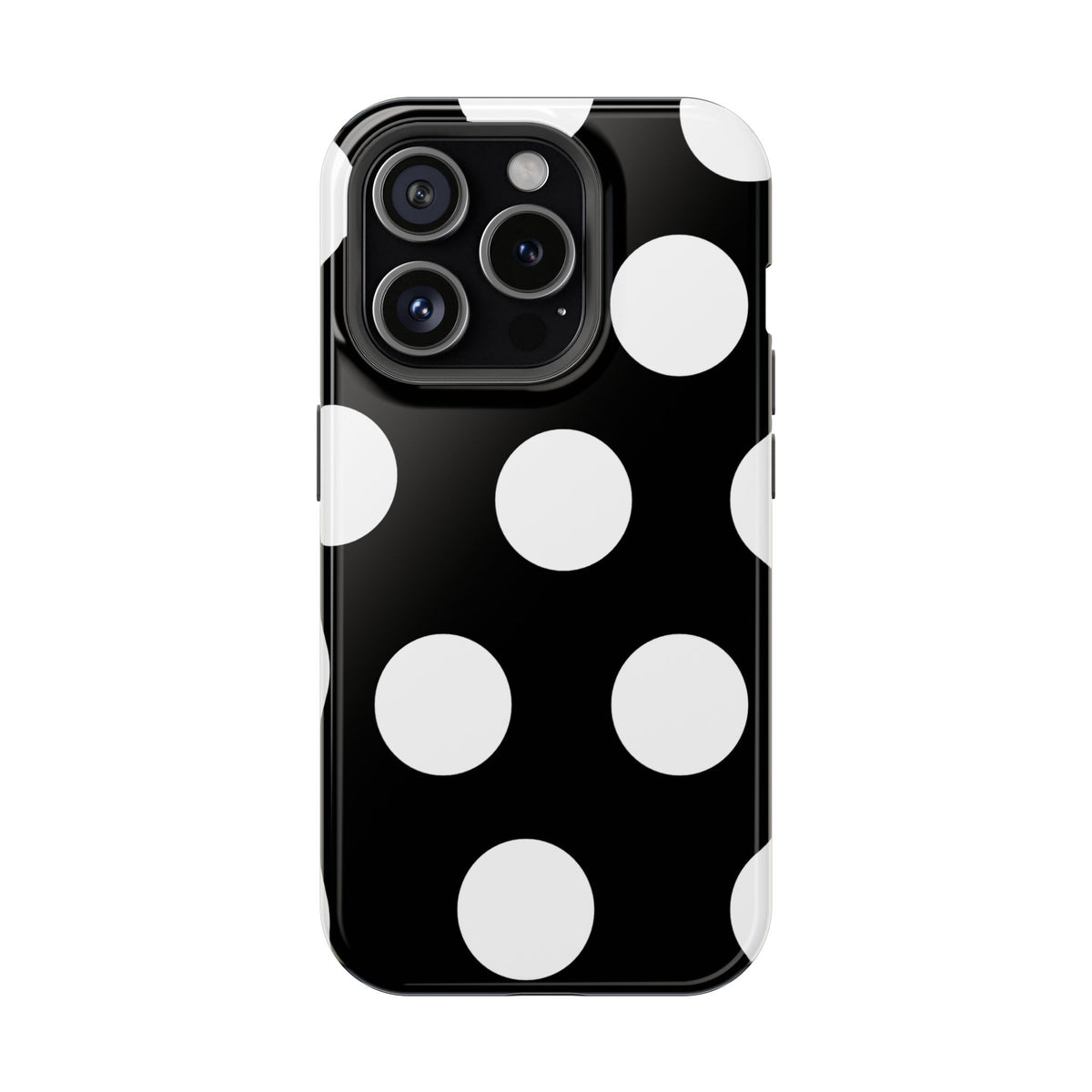 Black White Large Polka Dots - Layreen Cases