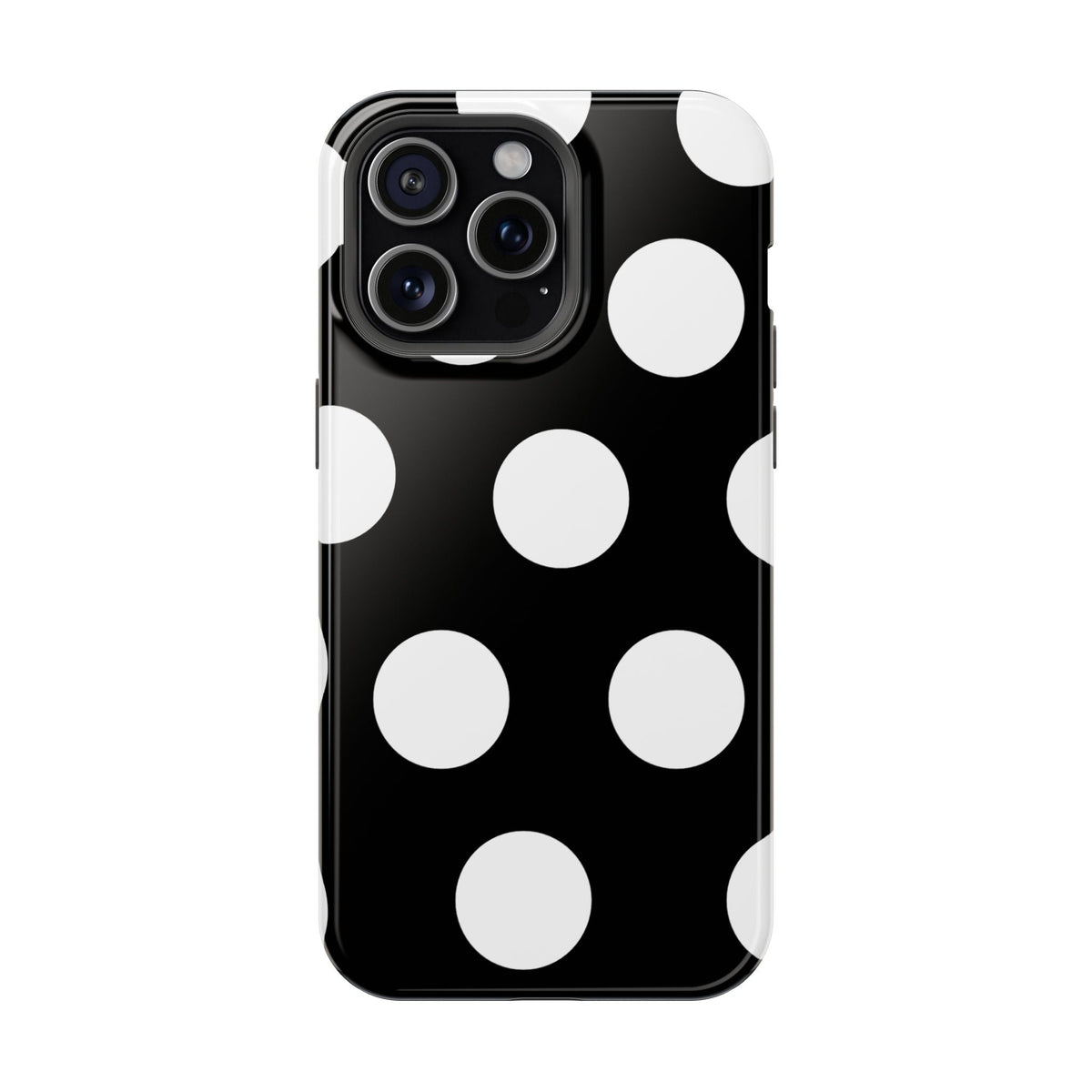 Black White Large Polka Dots - Layreen Cases