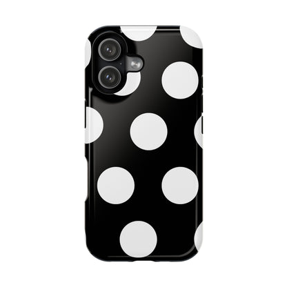 Black White Large Polka Dots - Layreen Cases
