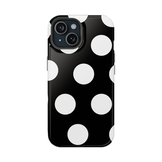 Black White Large Polka Dots - Layreen Cases