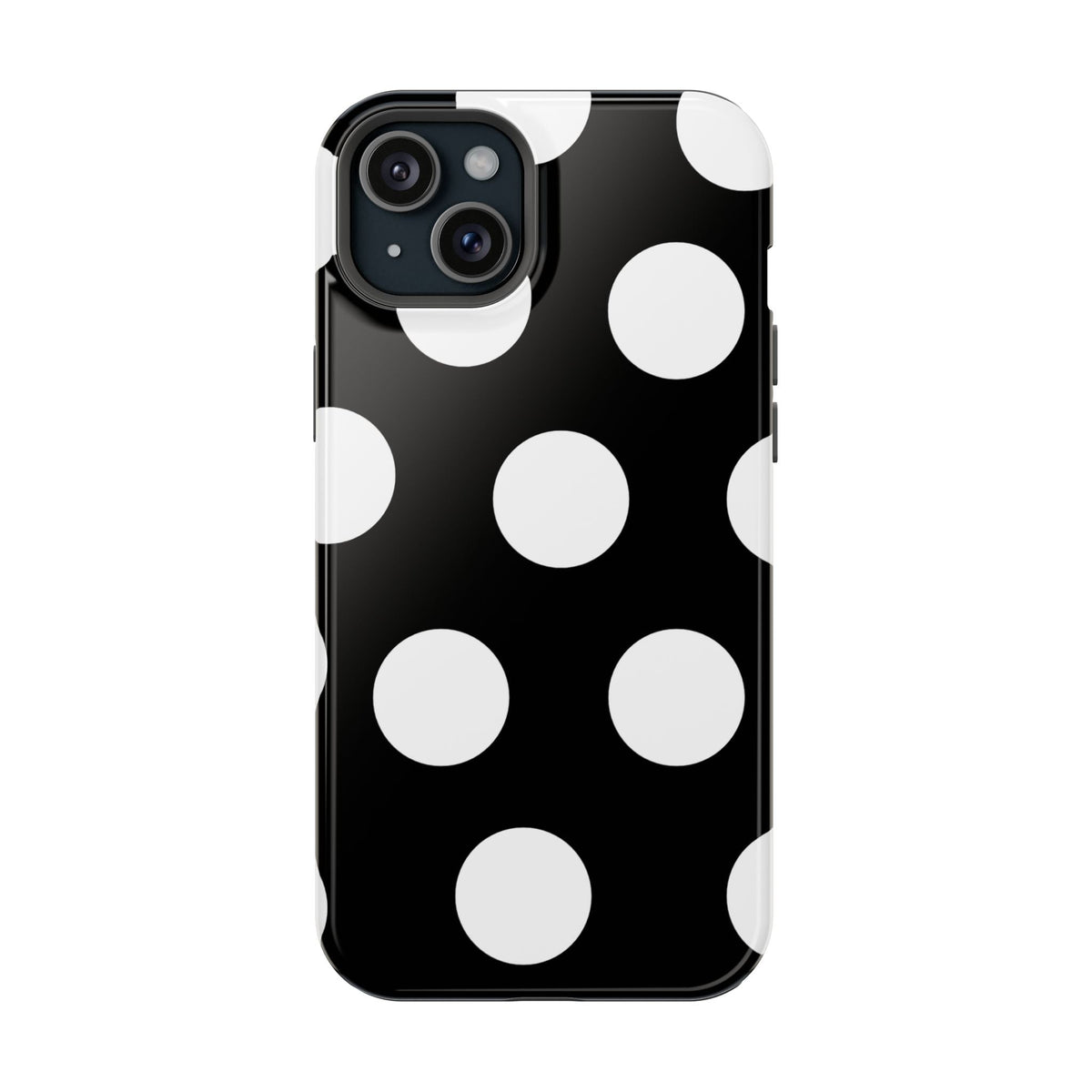 Black White Large Polka Dots - Layreen Cases