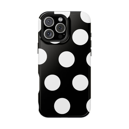 Black White Large Polka Dots - Layreen Cases