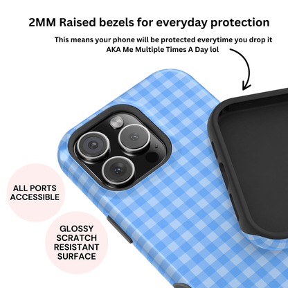Blue Gingham Case - Layreen Cases