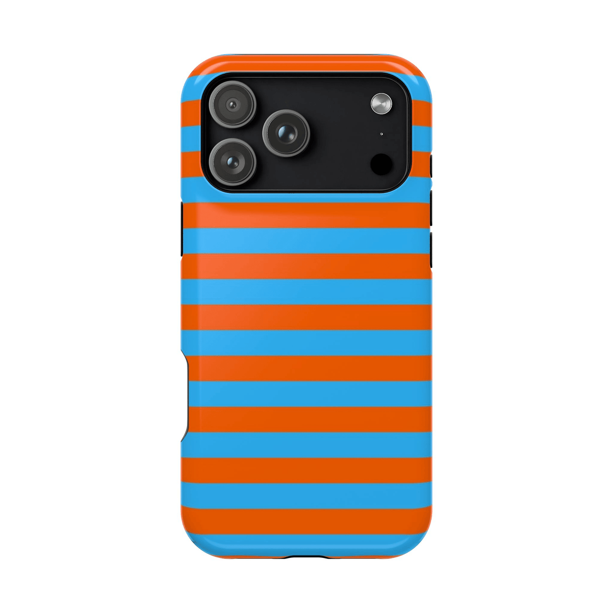 Blue & Orange Horizontal Stripes - Layreen Cases