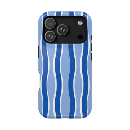 Blue Wavy Stripes - Layreen Cases
