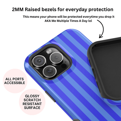 Bright Blue Stripes - Layreen Cases