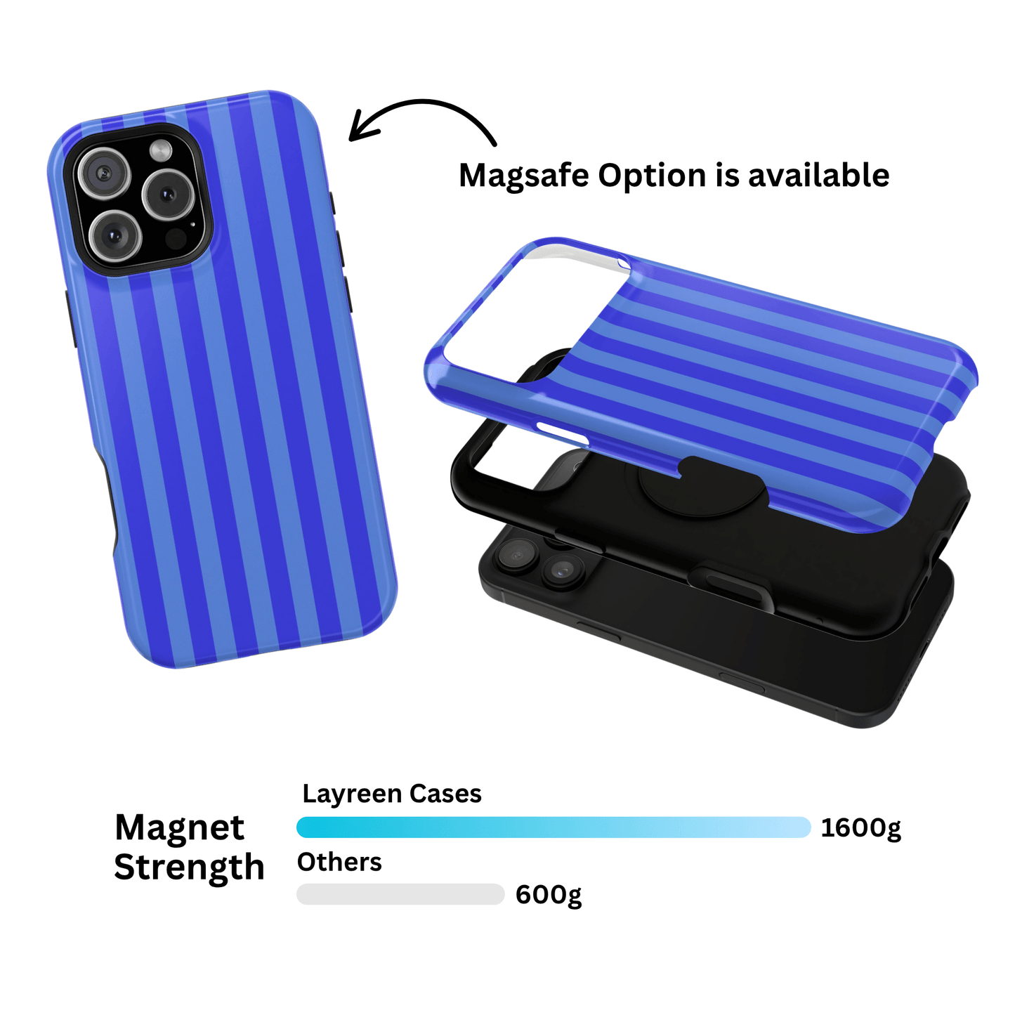 Bright Blue Stripes - Layreen Cases