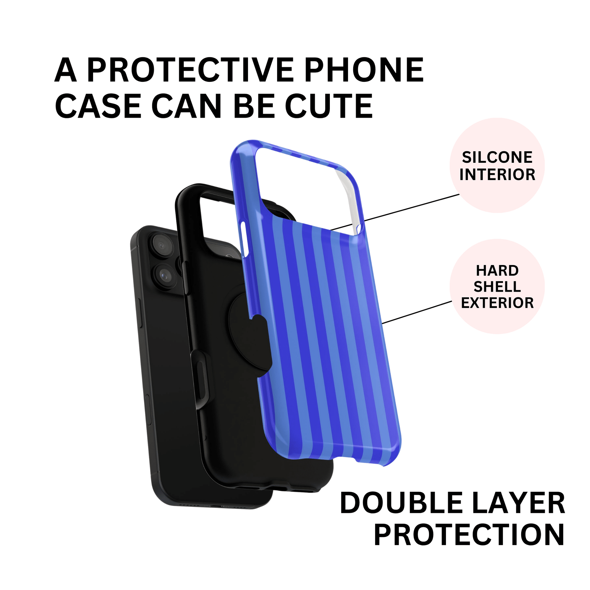 Bright Blue Stripes - Layreen Cases