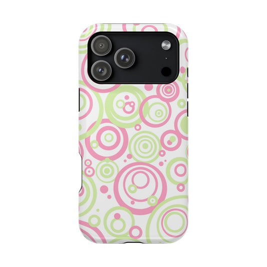 Bubble Gum Lime Circles 2000s Pattern - Layreen Cases