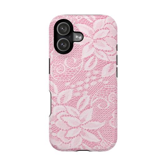 Camille White Lace Pattern Case - Layreen Cases