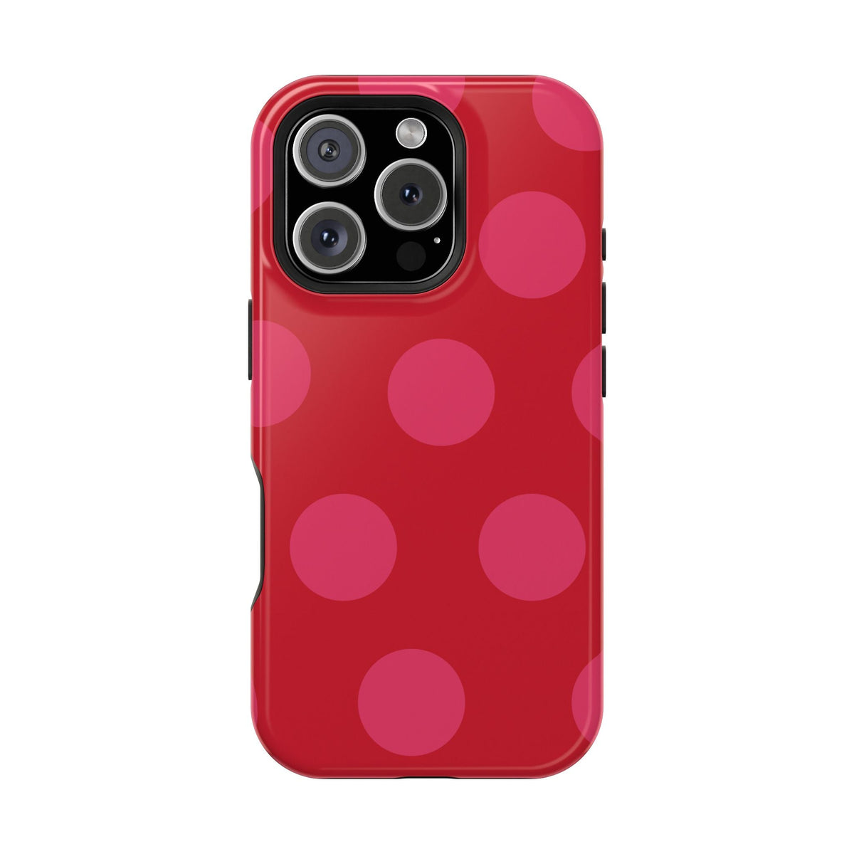 Cherry Pink Large Polka Dots - Layreen Cases