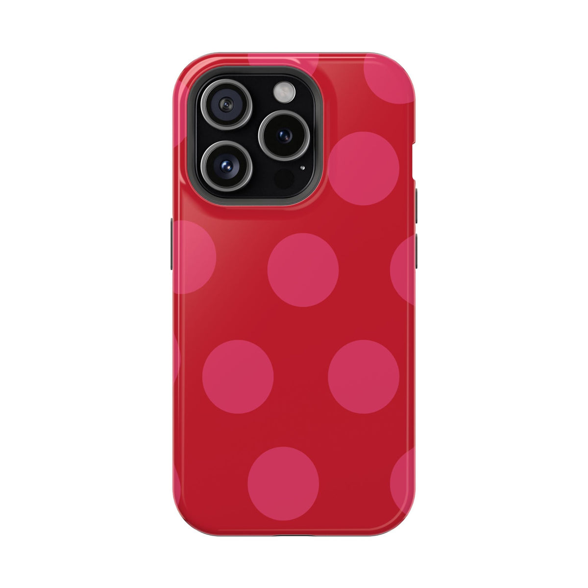 Cherry Pink Large Polka Dots - Layreen Cases