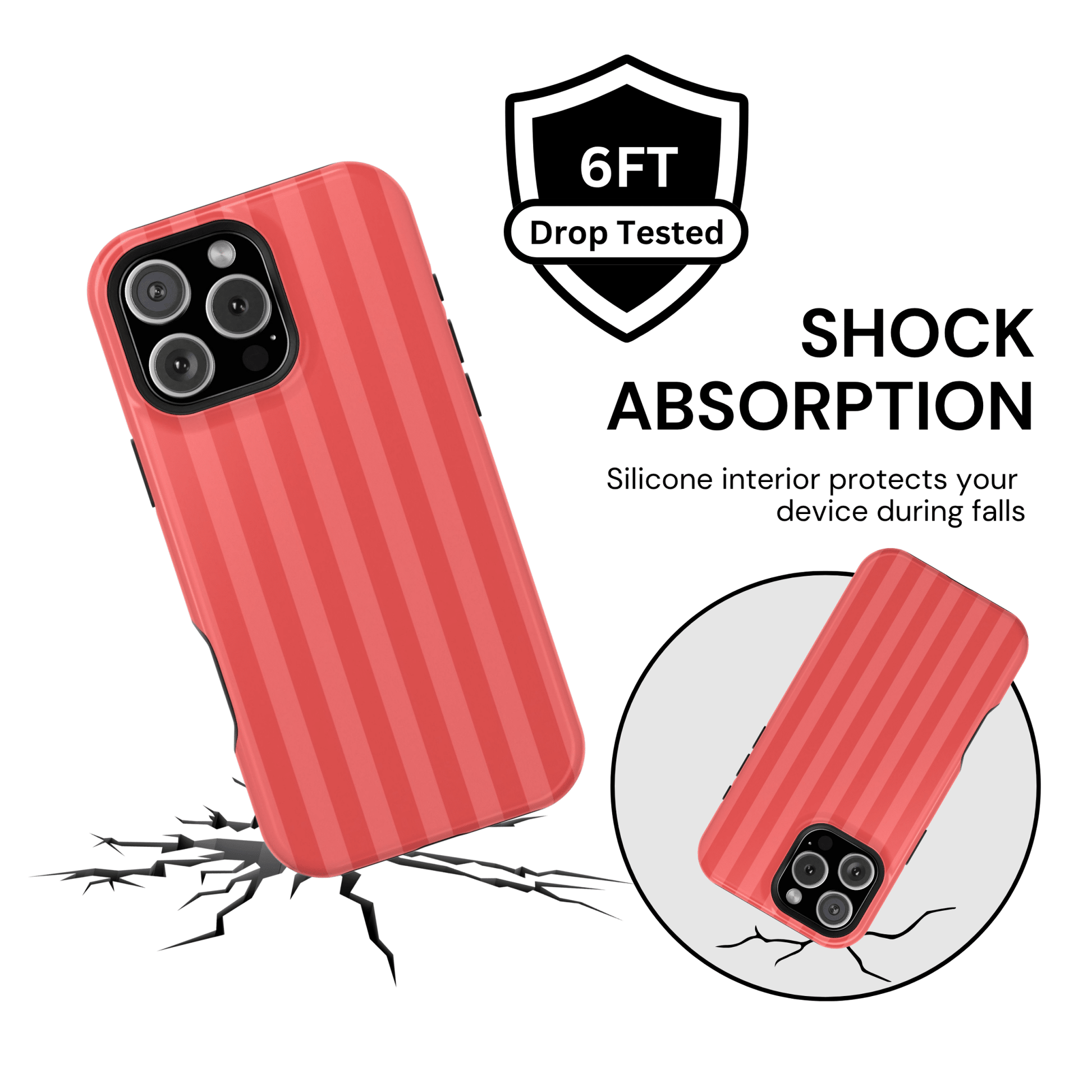 Coral Stripes - Layreen Cases