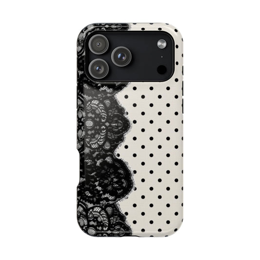 Chic Polka Dot & Lace (Left)