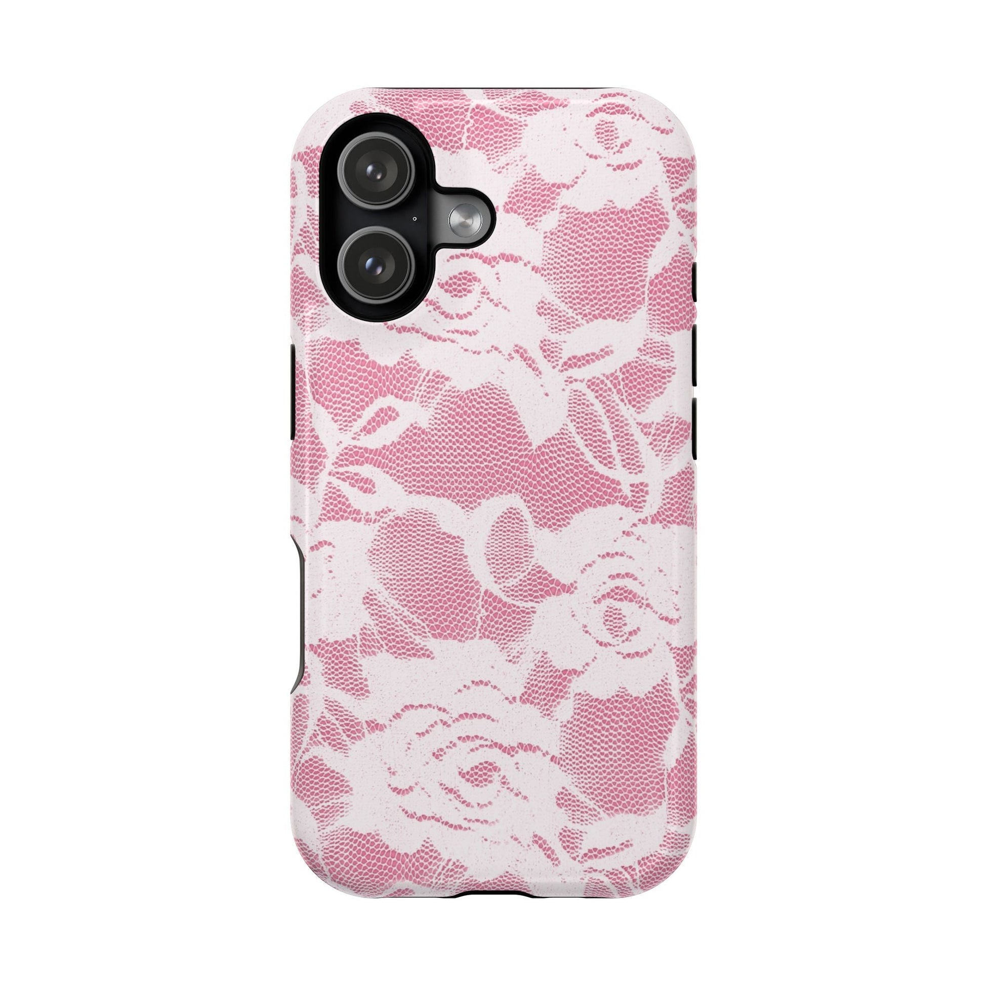 Genevieve White Lace Pattern Case - Layreen Cases
