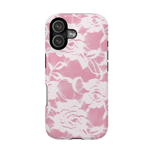Genevieve White Lace Pattern Case - Layreen Cases