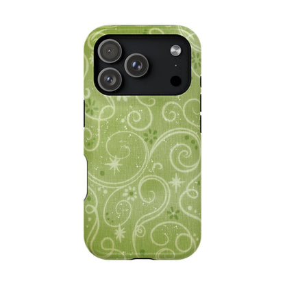 Green Y2K Swirls Case - Layreen Cases