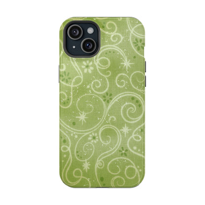 Green Y2K Swirls Case - Layreen Cases