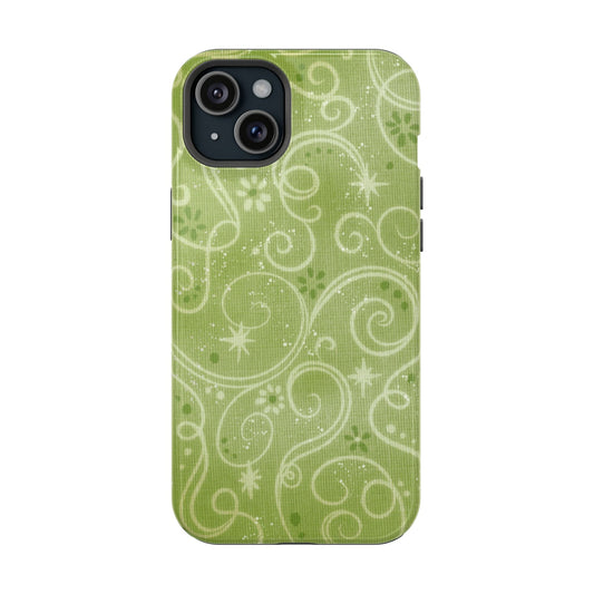 Green Y2K Swirls Case - Layreen Cases