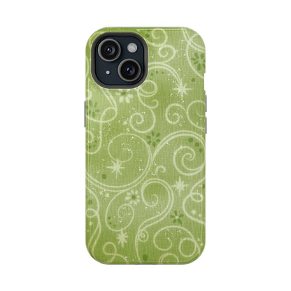Green Y2K Swirls Case - Layreen Cases