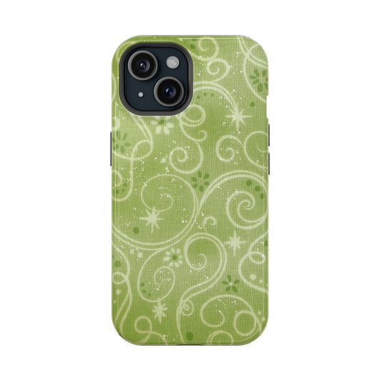 Green Y2K Swirls Case - Layreen Cases