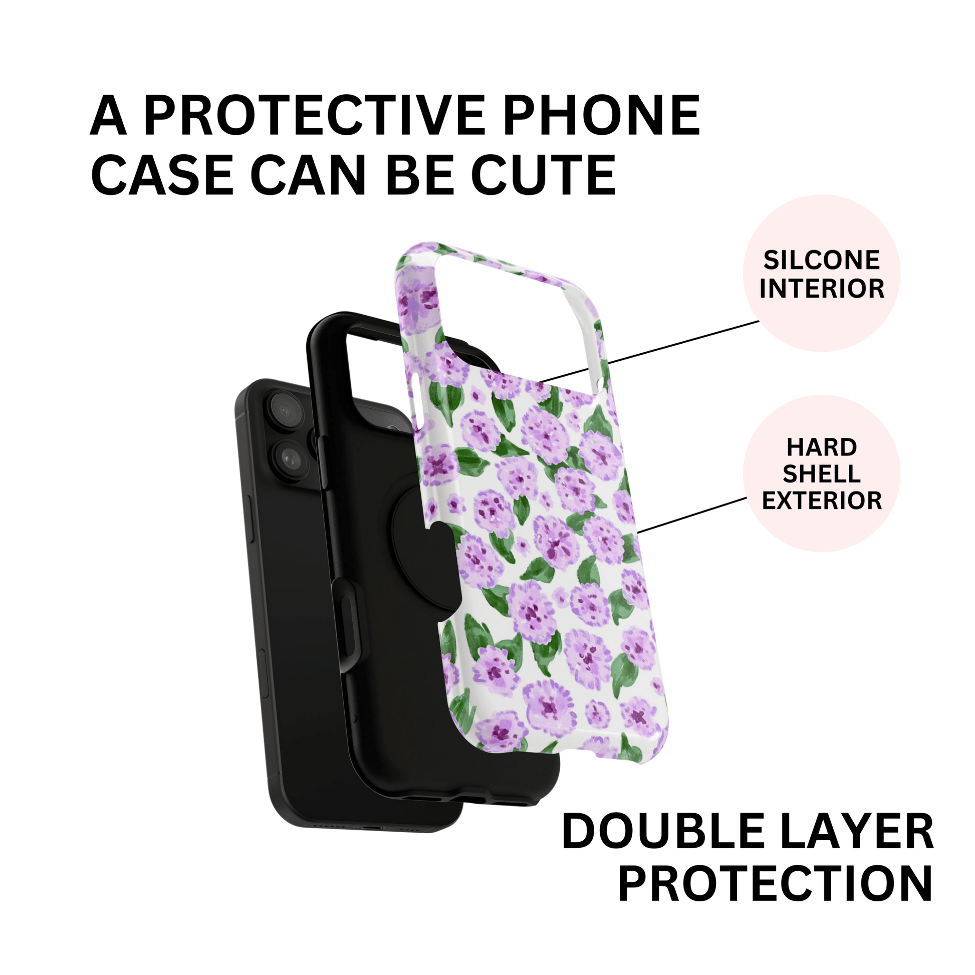 Hydrangea Purple - Layreen Cases