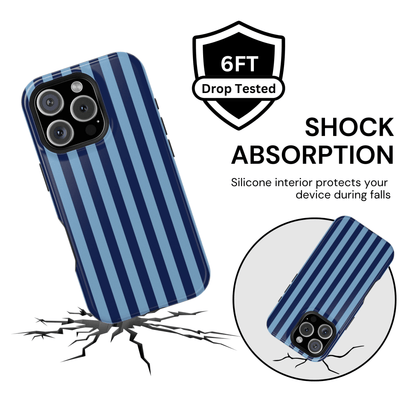 Navy & Light Blue Stripes - Layreen Cases