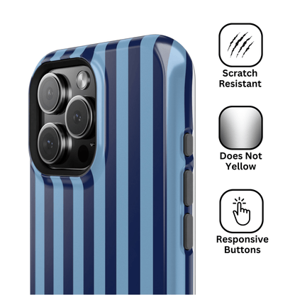 Navy & Light Blue Stripes - Layreen Cases