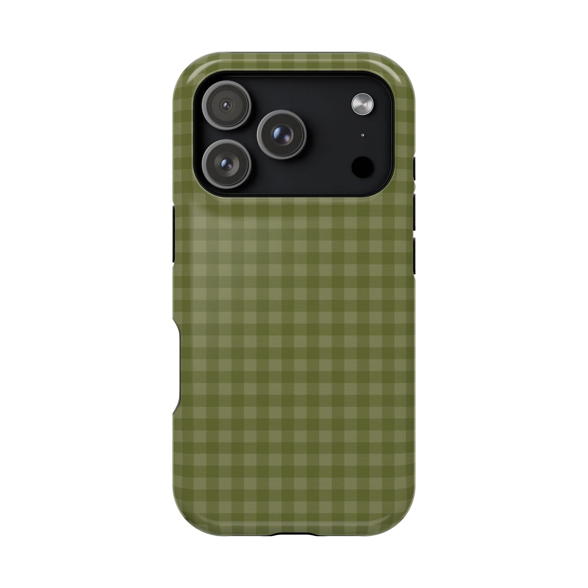 Olive Gingham Case - Layreen Cases