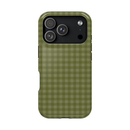 Olive Gingham Case - Layreen Cases