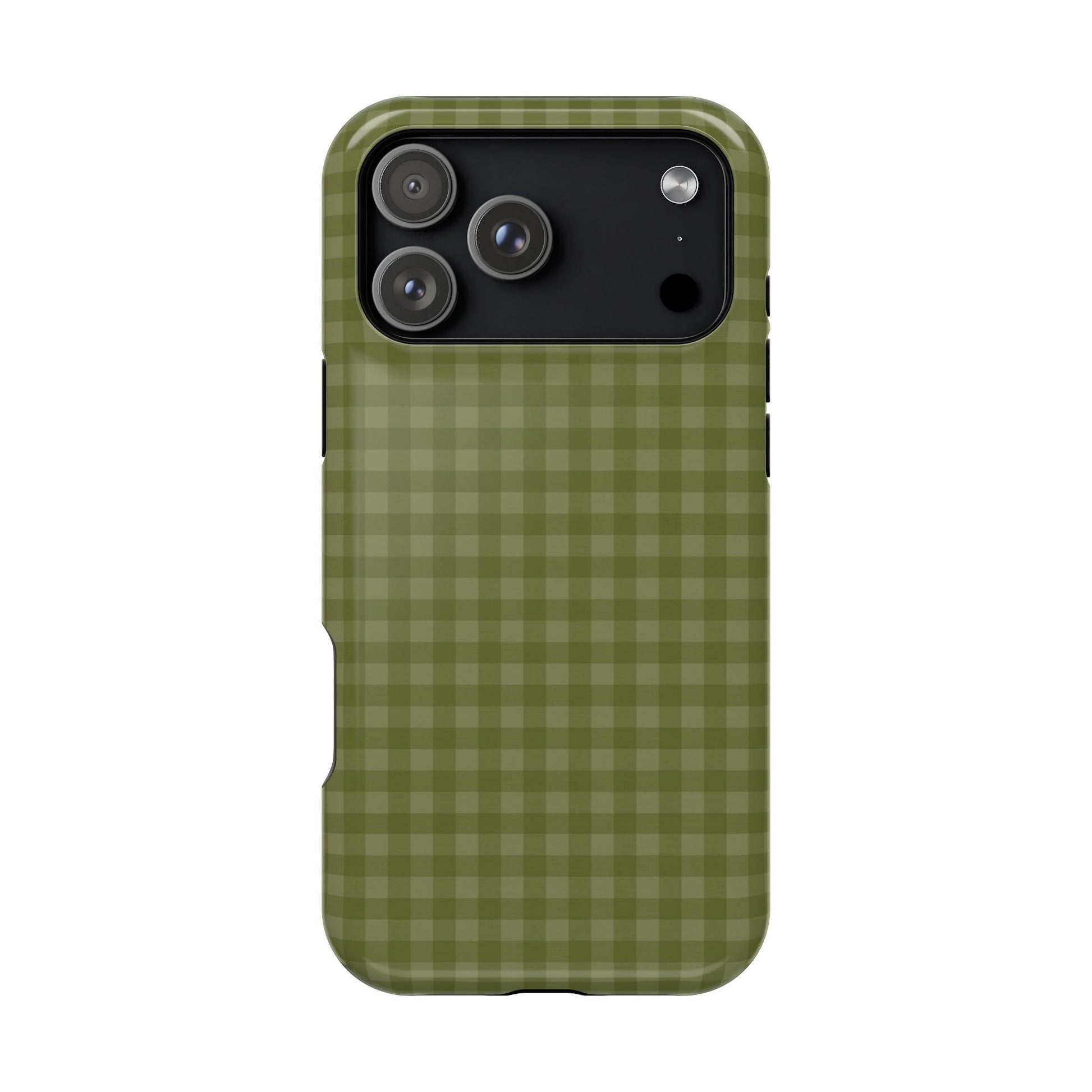 Olive Gingham Case - Layreen Cases