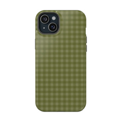 Olive Gingham Case - Layreen Cases