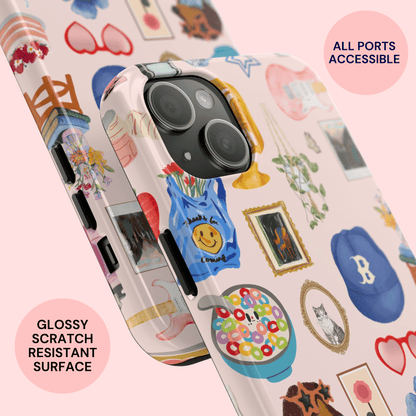 Pink Playful Nostalgia Case Boston Version - Layreen Cases