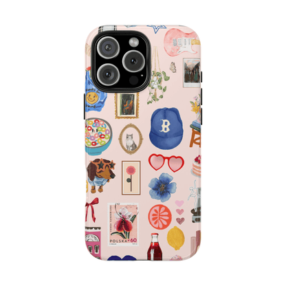 Pink Playful Nostalgia Case Boston Version - Layreen Cases