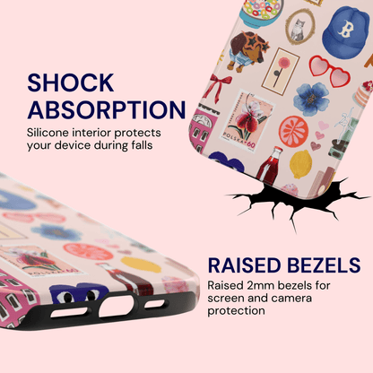 Pink Playful Nostalgia Case Boston Version - Layreen Cases