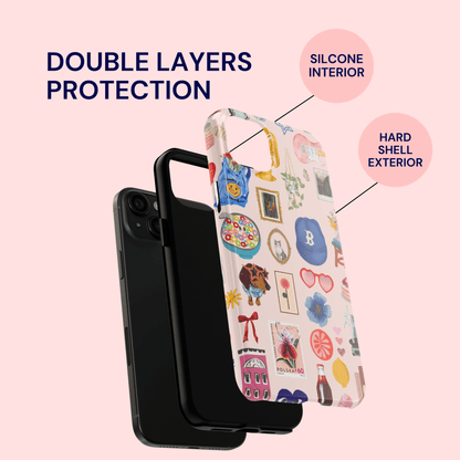 Pink Playful Nostalgia Case Boston Version - Layreen Cases