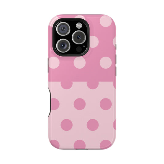 Pink Polka Dot Split - Layreen Cases