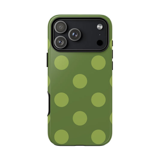 Pistachio Green Polka Dot - Layreen Cases