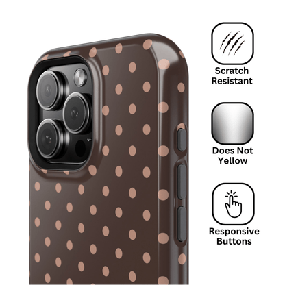 Polka Dot Mocha Case - Layreen Cases