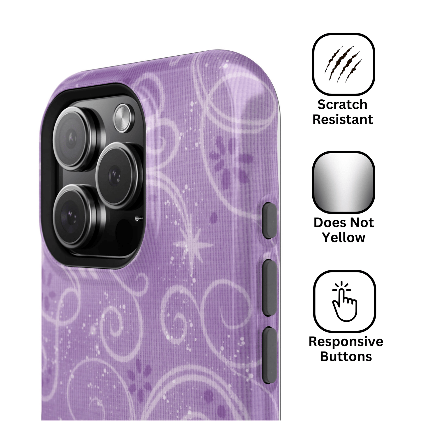 Purple Y2K Swirls Case - Layreen Cases