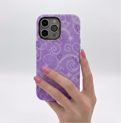 Purple Y2K Swirls Case - Layreen Cases