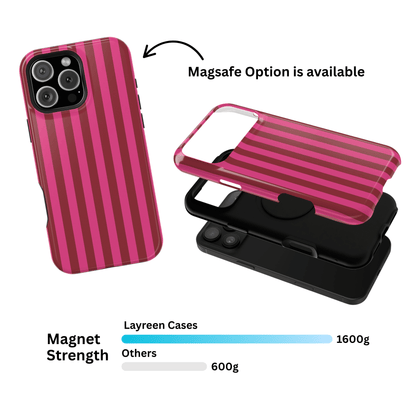 Raspberry Stripes - Layreen Cases