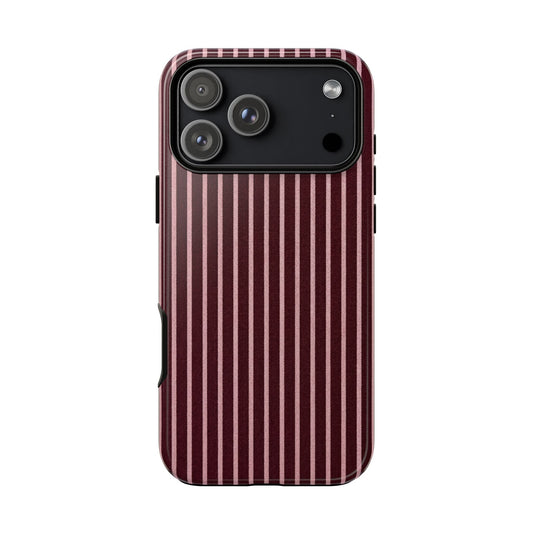 Raspberry Thin Stripes - Layreen Cases