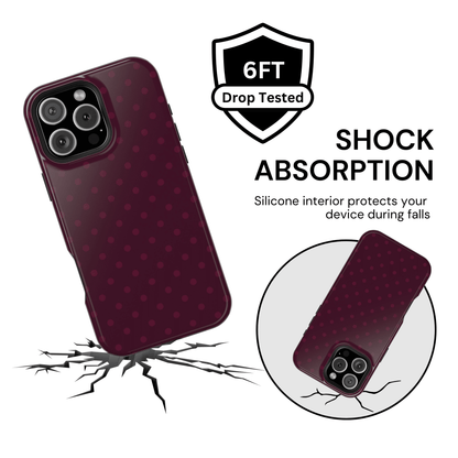 Red Wine Polka Dot Case - Layreen Cases