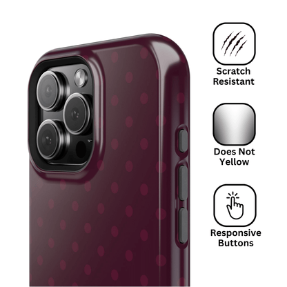 Red Wine Polka Dot Case - Layreen Cases