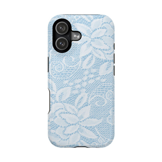 Sky White Lace Pattern Case - Layreen Cases